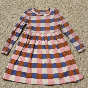 Hanna Andersson Pink and Blue Plaid Dress